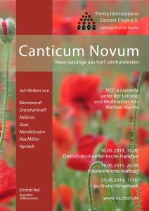 Plakat Canticum Novum 2019